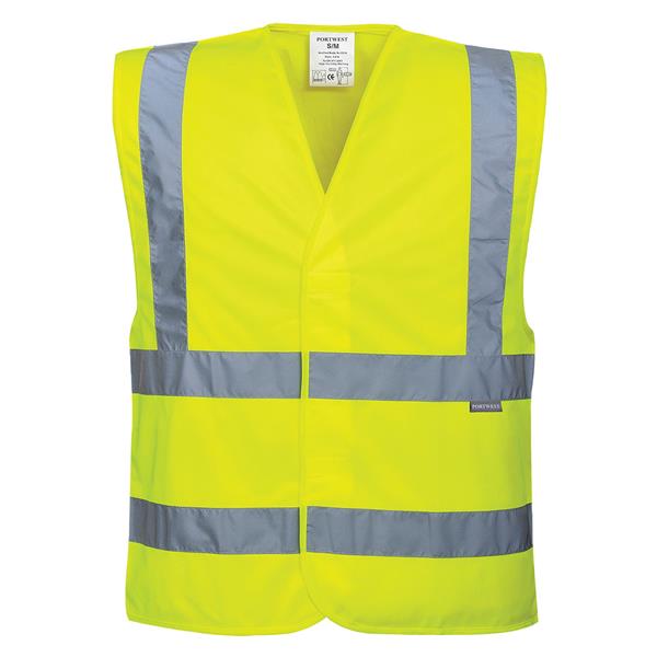 PortwestC470 - Hi-Vis Two Band & Brace Vest - Yellow