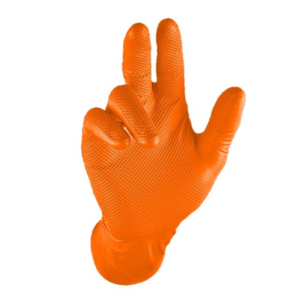 GrippazAuto Orange Non-Slip Automotive Work Gloves (50 Pack)