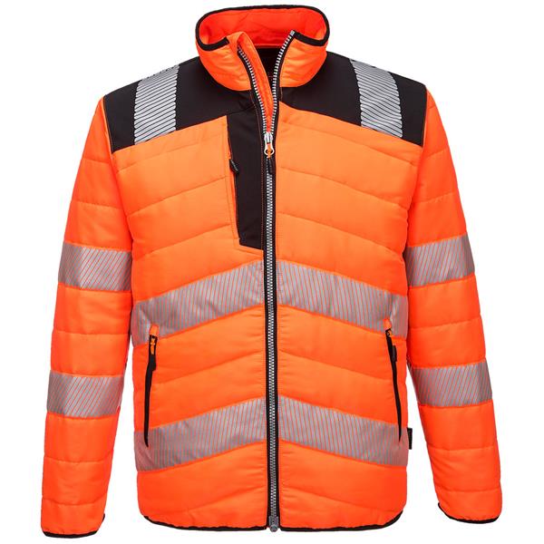 PortwestPW371 - PW3 Hi-Vis Baffle Jacket - Orange/Black