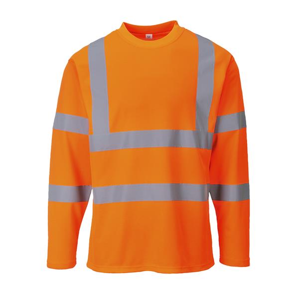 Portwest S278 - Hi-Vis Long Sleeved T-Shirt - Orange