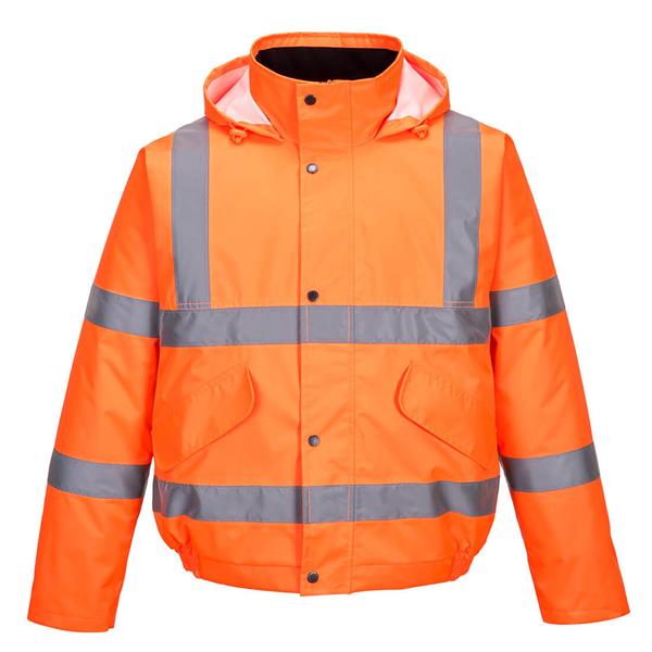 PortwestS463 - Hi-Vis Bomber Jacket - Orange