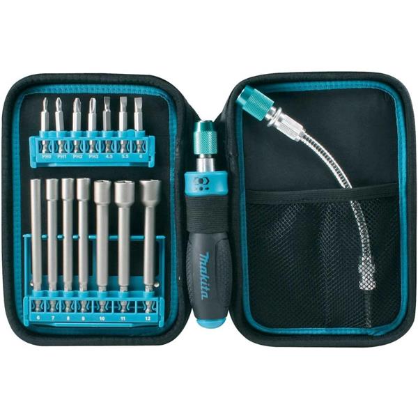 MakitaP-90043 17 Piece Nutrunner and Bits Pouch