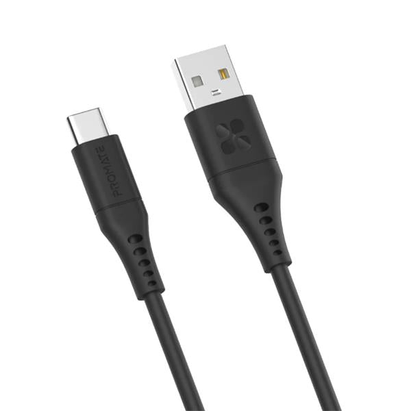 PromateUltra-Fast USB-A to USB-C Soft Silicone cable 200cm