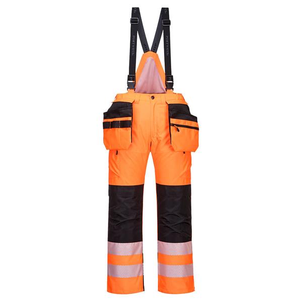 Portwest PW351 PW3 Hi-Vis Winter Trouser - Orange/Black