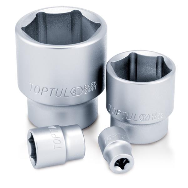 Toptul1/2" Drive Socket Satin 6pt (10-32mm)