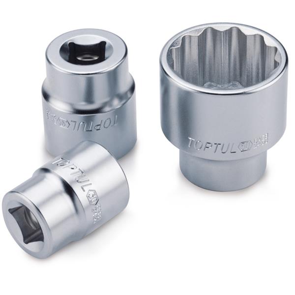 Toptul3/4"Drive socket satin 12pt (19-70mm)