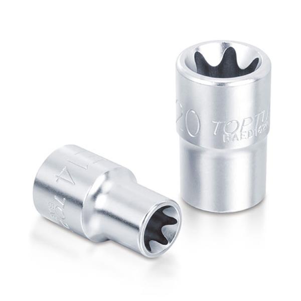 Toptul1/2"Drive star socket satin (E16-E24)