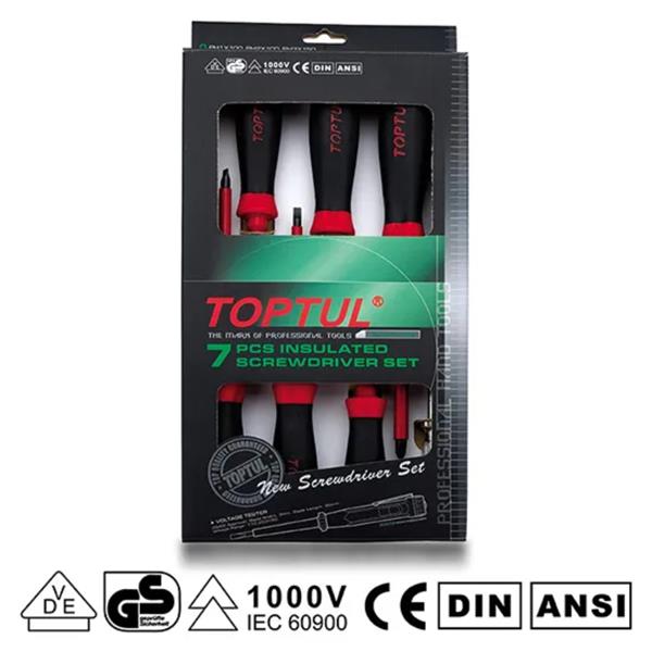 ToptulVDE Screwdriver set 7pce