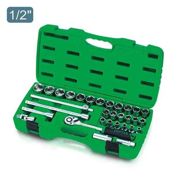 Toptul1/2"Dr Socket Set 31Pc (metric)