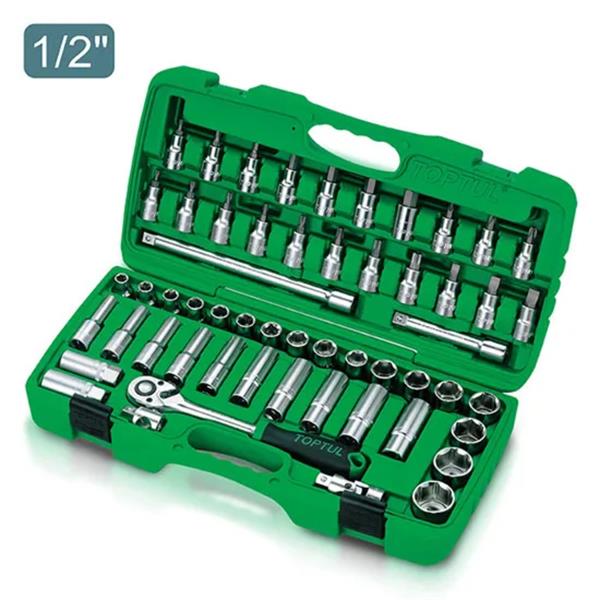 Toptul1/2"Dr Socket & Bit Set 55Pc (metric)