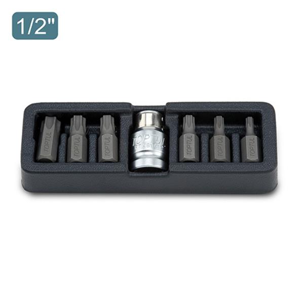 Toptul7Pc 1/2"Dr TX Bit set