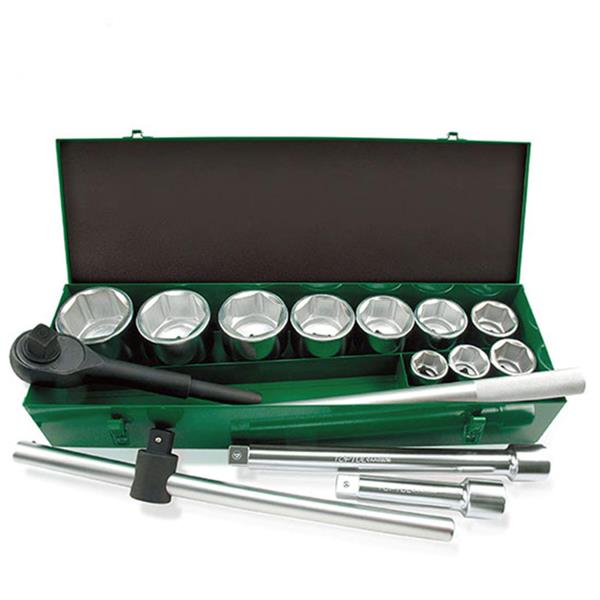 Toptul1" Dr Socket Set 14Pce (metric)