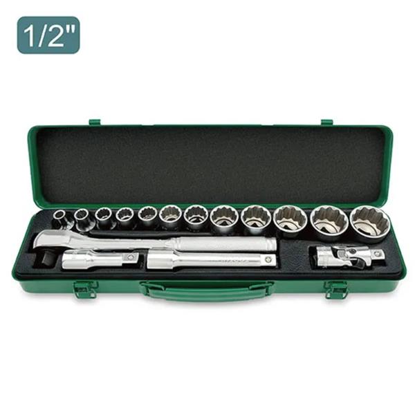 Toptul1/2" Dr Socket Set 16Pce (metric)
