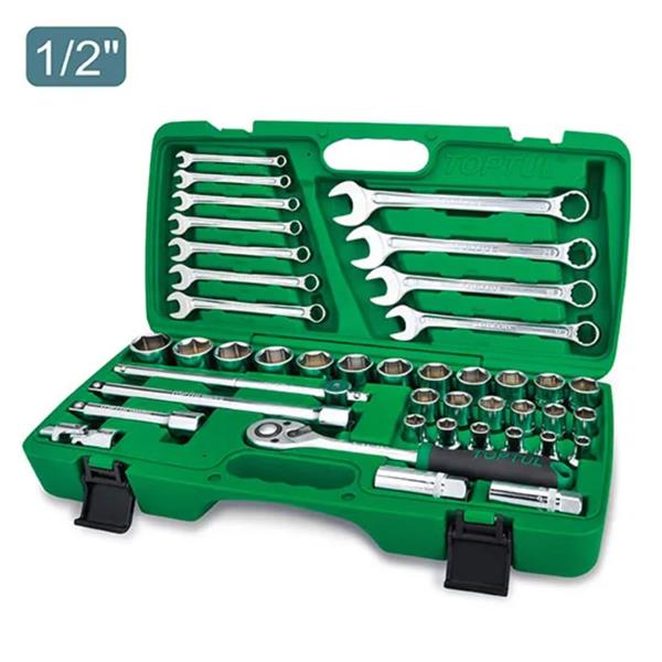 Toptul1/2"Dr Socket & Wrench Set 42pc