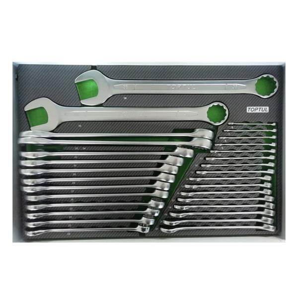 Toptul30PCS 15deg Offset Std Combination Wrench