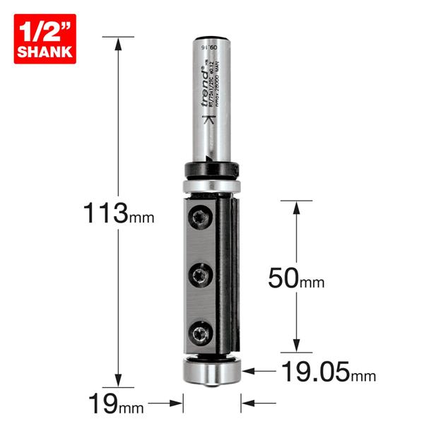 TrendPro Rota-tip double guided 19.1 dia x 50mm cut RT/75X1/2TC