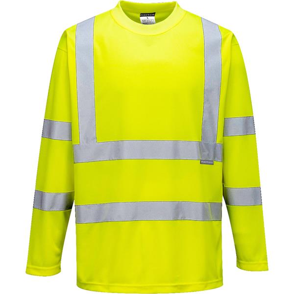 Portwest S178 Hi-Vis Long Sleeved T-Shirt - Yellow