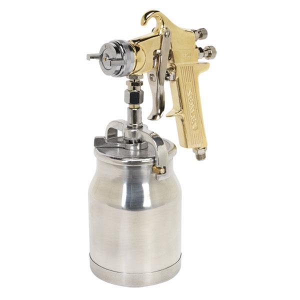MiscSEALEY Workshop Gold Series Suction Feed Spray Gun 1.8mm Set-Up