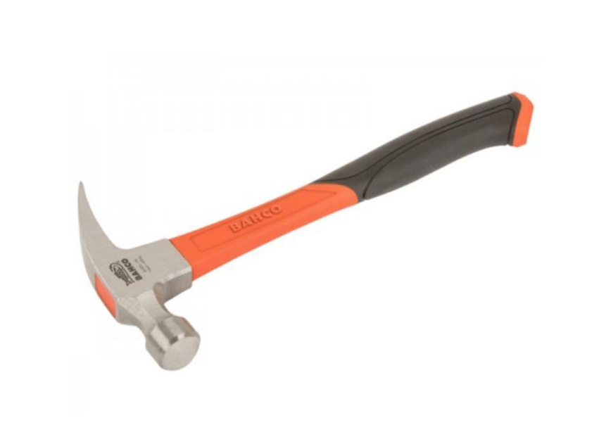 Bahco 428S-20 Claw Hammer with Straight Claw and Fibreglass Handle, 26 mm, 570 g, 20oz