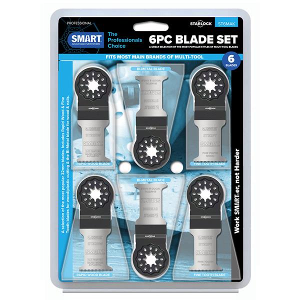 SmartST6MAK Starlock 6Pc Blade Pack