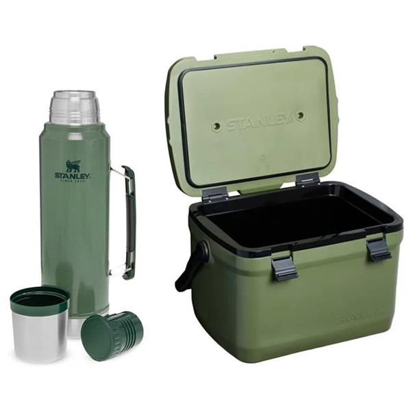 Stanley1913Stanley Cooler Bundle (Green Cooler & Flask only)