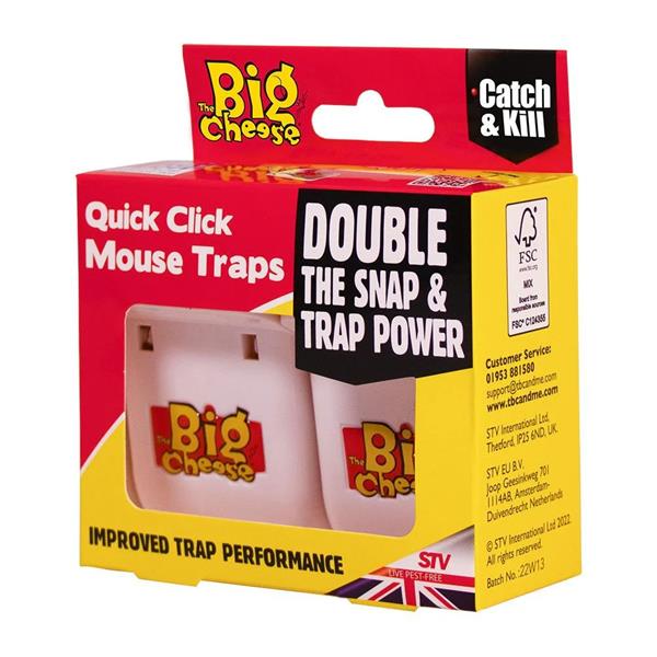 The Big CheeseQuick Click Mouse Trap - 2 Pack