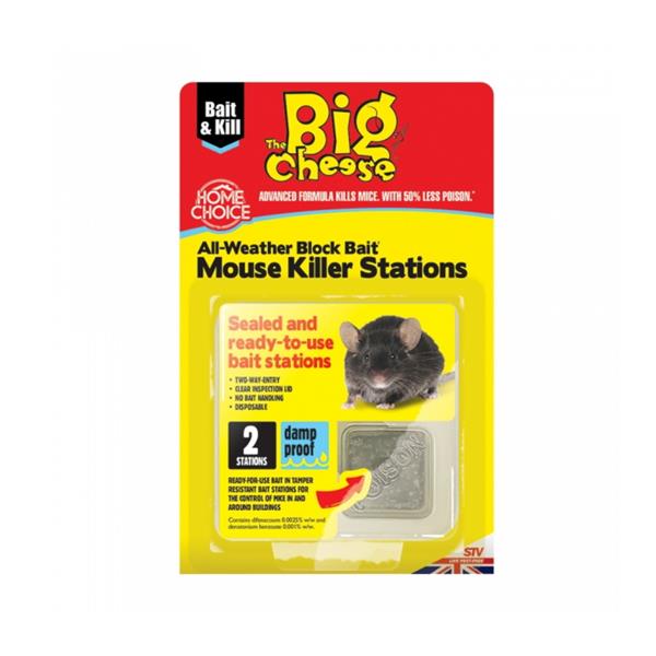 The Big CheeseAll-Weather Mouse Killer Stations - Twin Pack