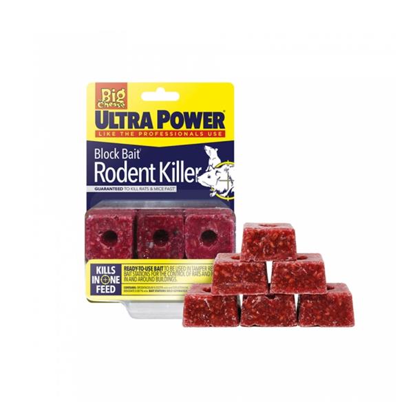 The Big CheeseUltra Power Block BaitÃ‚Â² Rodent Killer - 6x20g Blocks
