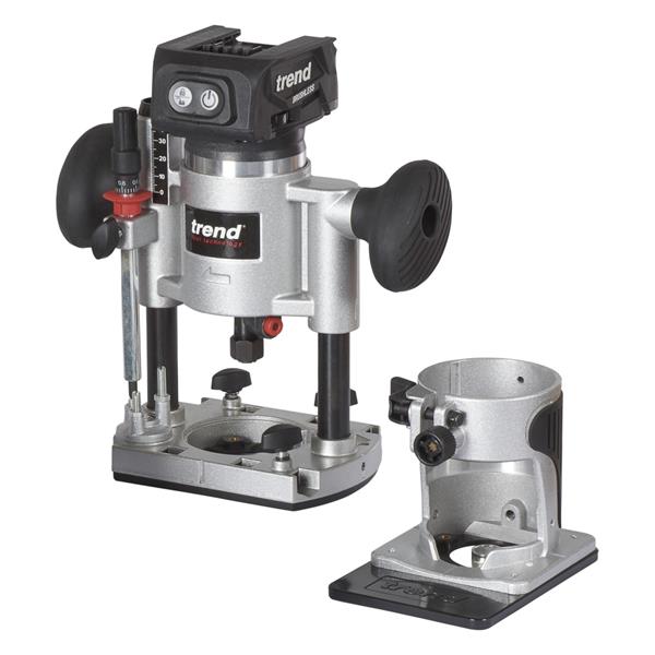 TrendT18S/R14KB 18V 1/4" Brushless Router Kit (Bare Unit)