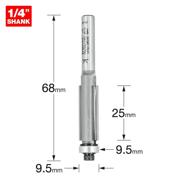 TrendPro Trimming Cutter 9.5mm diameter T46/02X1/4TC