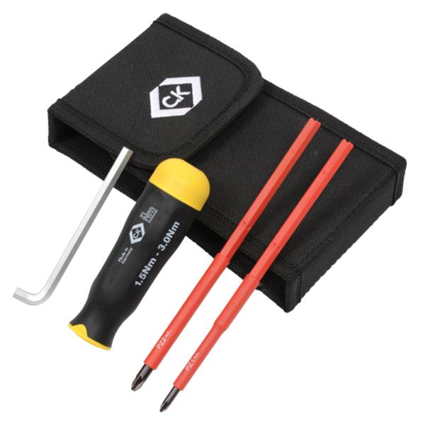 CKTorque Screwdriver with VDE Interchangeable Blades 15-30Nm T4821