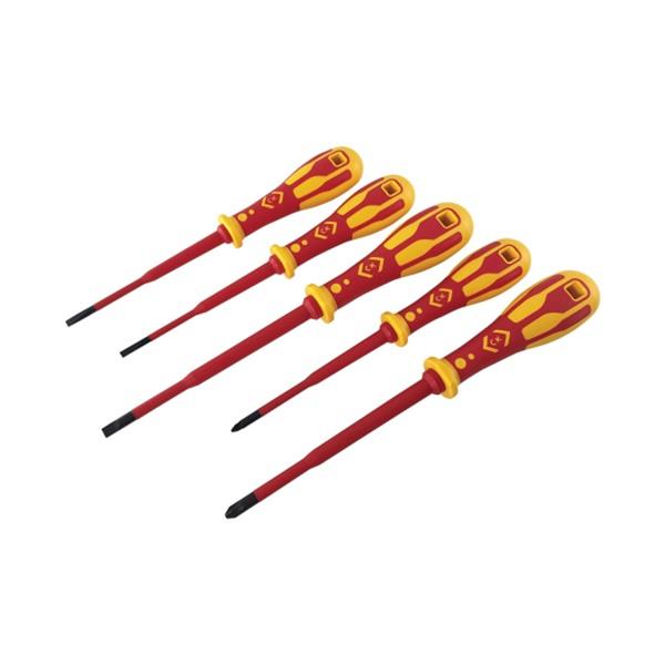CKDextroVDE Slim Screwdriver Set/5 PZ/SL T49283D