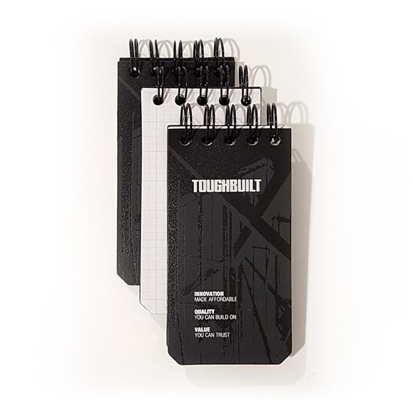 Toughbuilt3 Pack Grid Notebooks - Extra Small TB-56-XS-3