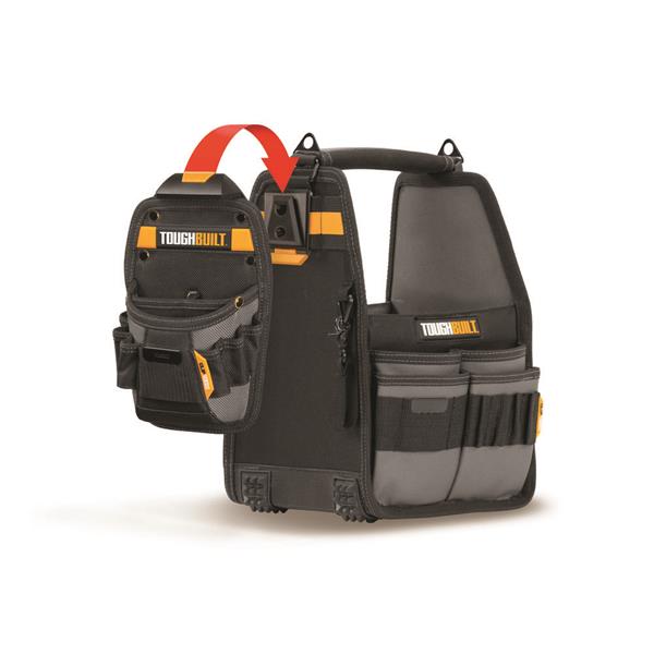 Toughbuilt8'' Tote + Pouch With Cliptech, Tool Bags TB-CT-180-8