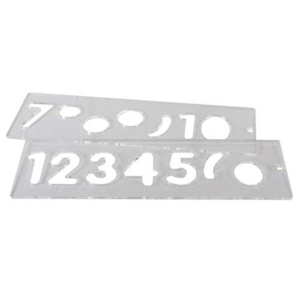 TrendTEMP/NUC/57 Template Set Number 57mm Uppercase