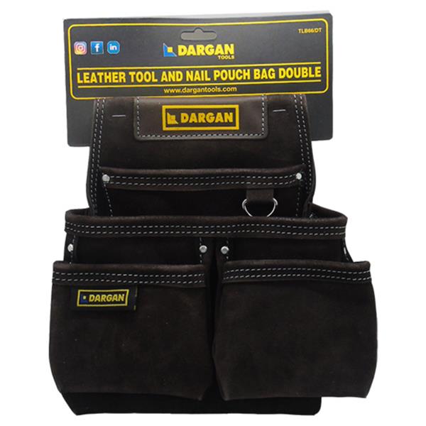 DarganLeather Nail &Tool Pouch Double