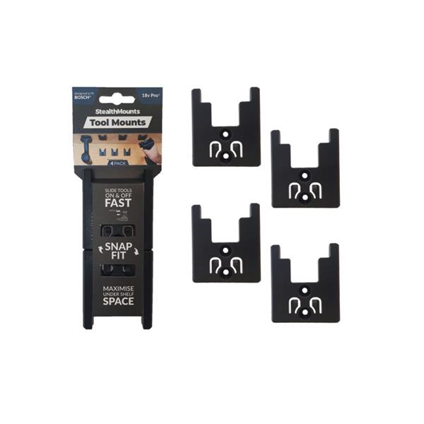 Stealth MountsBosch 18v Tool Mounts (4 Pack) TM-BO18-BLK-4