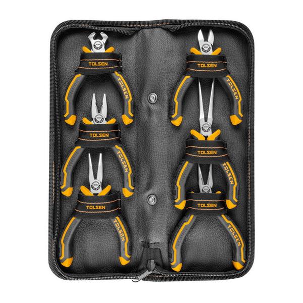 TolsenMini Pliers Set 6 Piece 115MM 10359