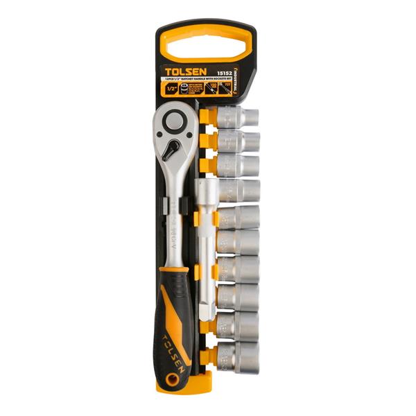 TolsenSocket Set 1/2 10-22mm 12pc 15152