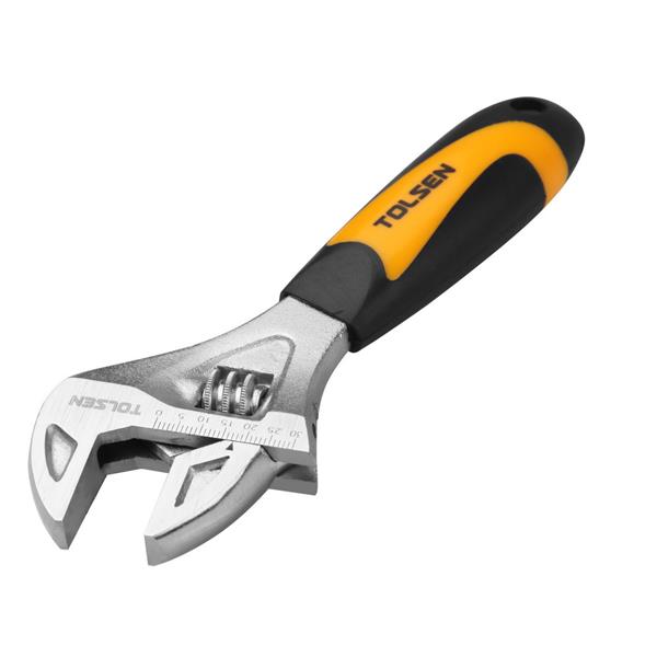 TolsenWrench Adjustable PVC Grip STUBBY 165mm 15280