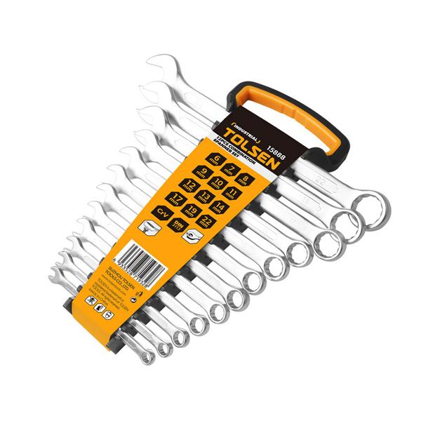Tolsen12pcs Combination Spanner Set 6-22mm 15888