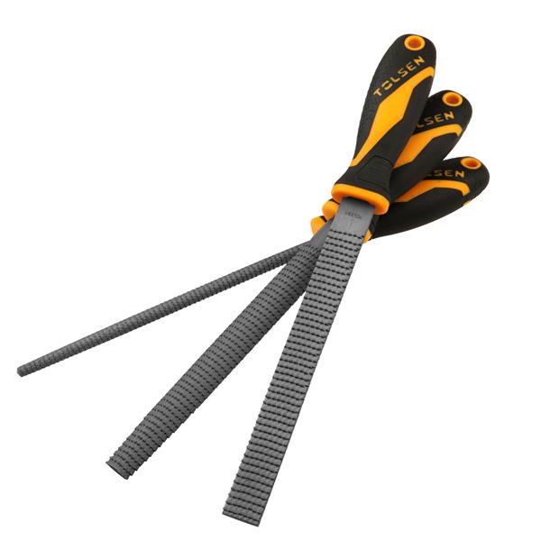 TolsenFile Set 3pc Wood 8" 32037