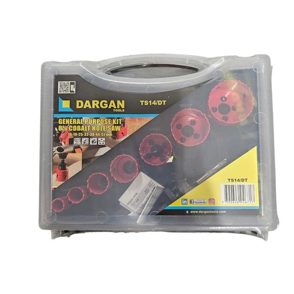 DarganGeneral Purpose Cobalt Hole Saw Kit (16-51mm) - 9pc