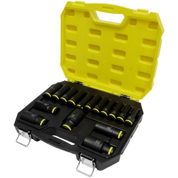 JeffersonTundra 16 Piece 1/2'' Drive Impact Socket Set TUNISOCS12-16