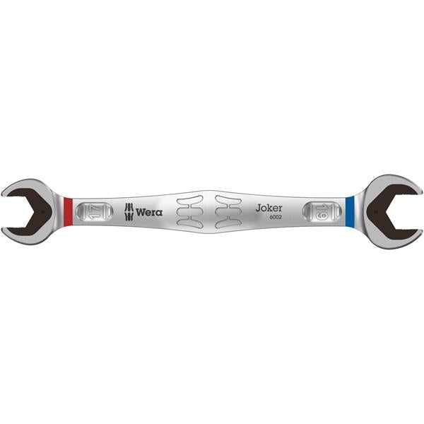 Wera6002 Joker Double Open End Spanner 17x19mm