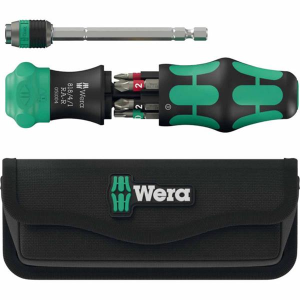 Wera05051514001 20 RA-R Kraftform Kompakt Bit Holder with Textile Pouch (6 Pieces)