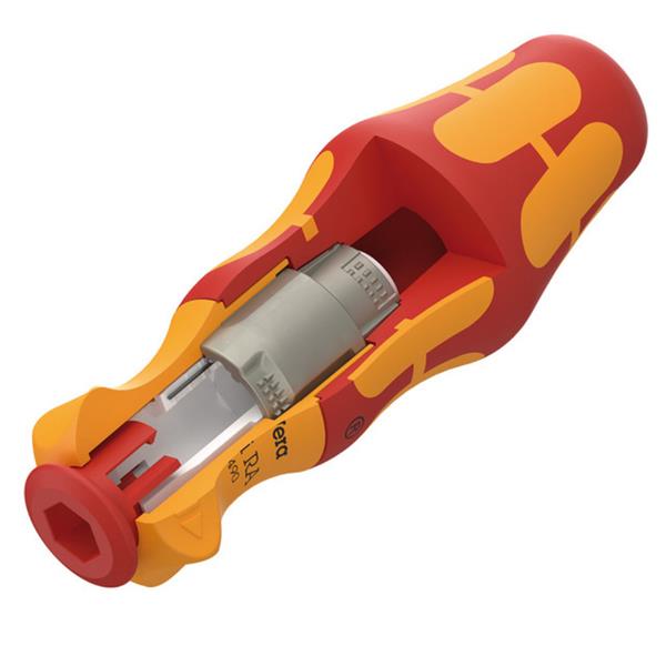 Wera05057490001 837 I RA Kraftform VDE Blade-Holding Handle with Ratchet Functionality 9 x 115 mm