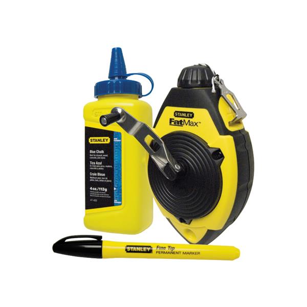 Stanley30m (100ft) FatMax Chalk Line Set