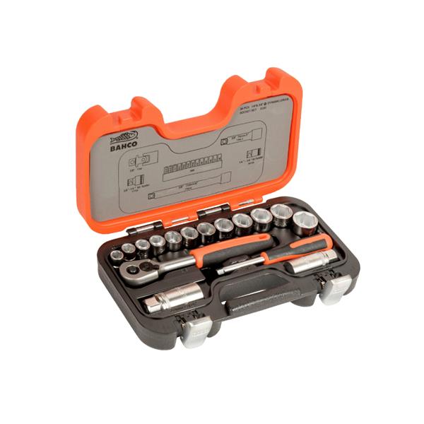 BahcoBAHS330 34 Piece Mixed 1/4in & 3/8in Socket Set